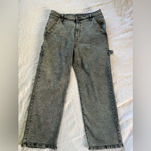 Wild Fable Utility Jeans, Teal, Size 14